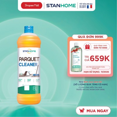 Nước Lau Sàn Gỗ Chuyên Dụng STANHOME Parquet Cleaner Khô Nhanh Không Cần Lau Lại Với Nước 1000ML