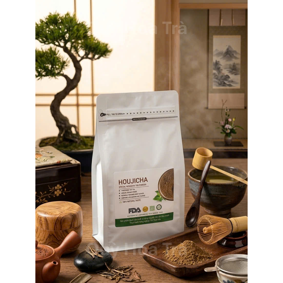 Bột Trà Rang Houjicha Satoen 1Kg