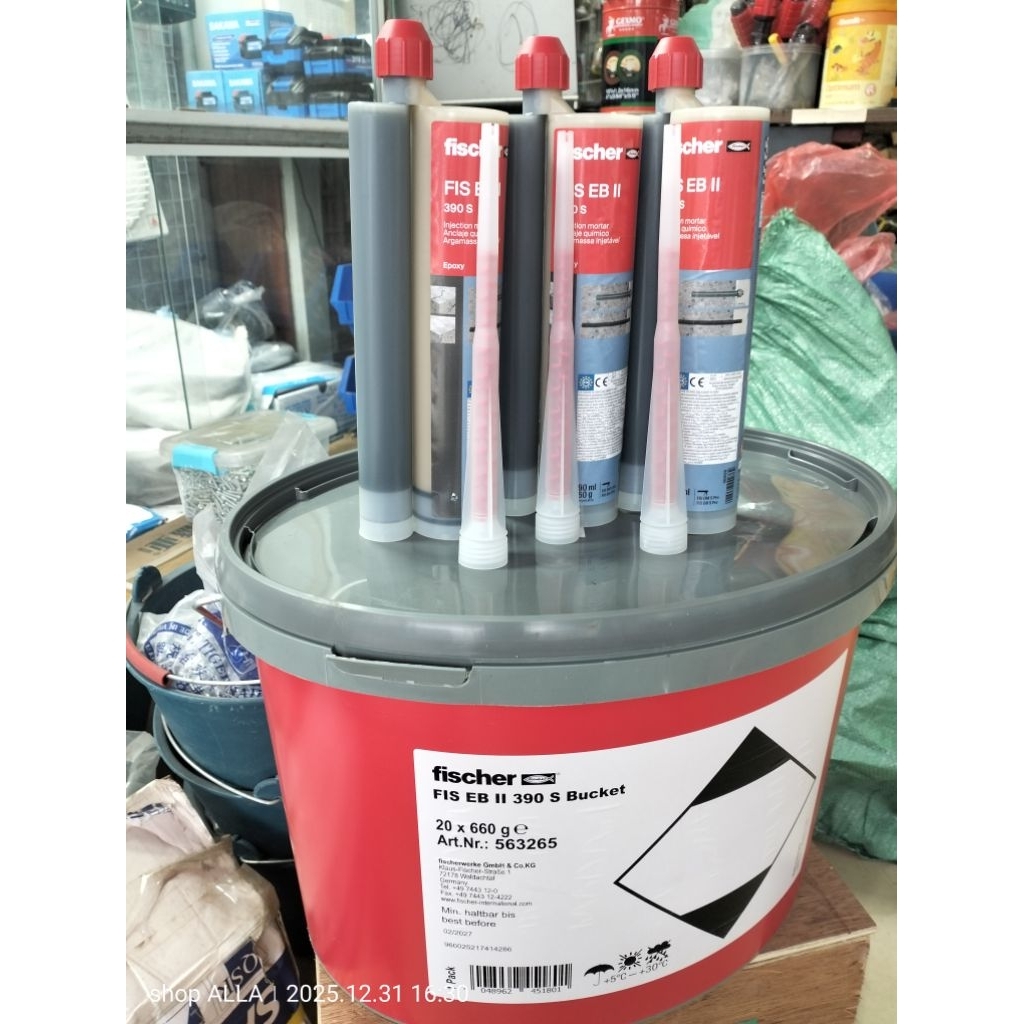Bộ keo cấy thép súng + keo chính hãng FISCHER 390S