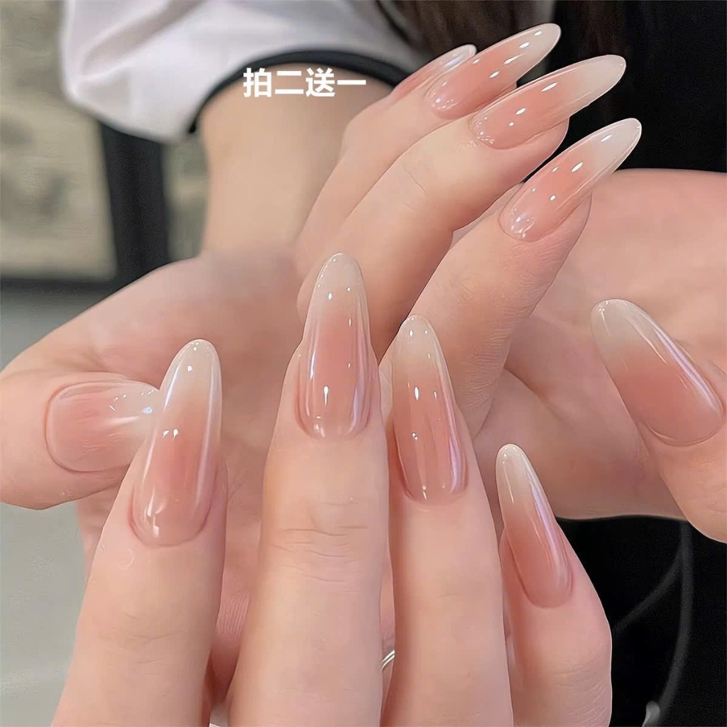 Bộ Móng Giả Màu Thạch Hộp 30 Nail Box Đơn Giản Nhẹ Nhàng Tặng 5 Dụng Cụ Làm Móng | Rosé Nail Studio 