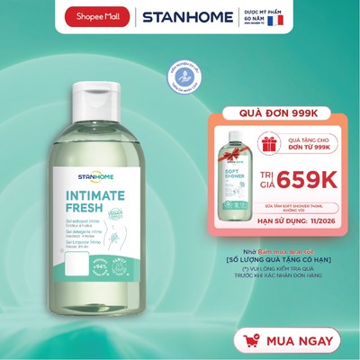 [Hạn 03/2027] Dung dịch vệ sinh nam, nữ Stanhome Intimate Fresh 200ml