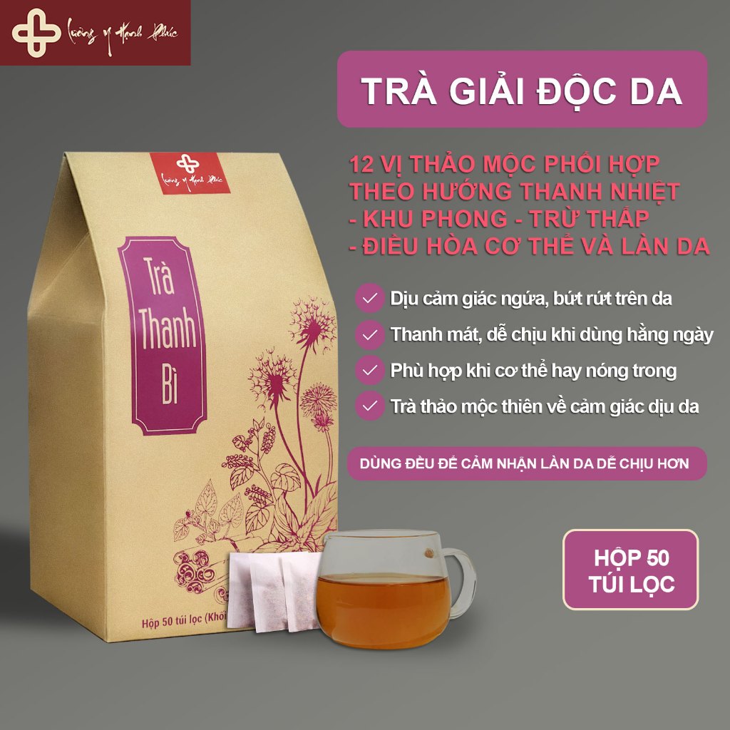 Trà Thanh Bì thảo mộc - Dịu nhẹ từ thảo mộc - vị thanh nhiệt mát da, dễ chịu khi da hay ngứa ngáy