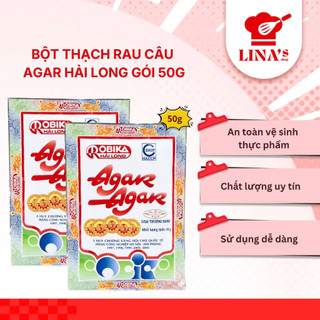 Gói Bột Rau Câu Giòn Agar-Agar 50 Nguyên Liệu Làm Thạch, Rau Câu Tráng Miệng - LINA'S SHOP