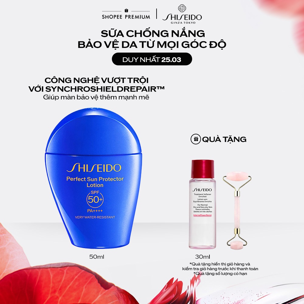 Sữa chống nắng dưỡng da Shiseido GSC Perfect Sun Protector Lotion SPF50+ 50ml | BigBuy360 - bigbuy360.vn
