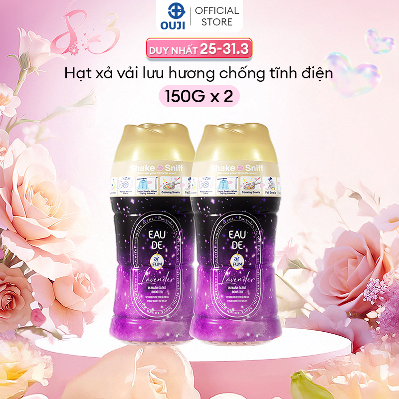 Combo 2 Hạt Xả Thơm Quần Áo Hương nước hoa ArFUM, Làm Mềm Vải Và Chống Tĩnh Điện(150gr)