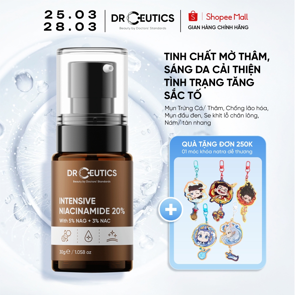 Tinh chất Niacinamide DrCeutics Intensive Niacinamide 20% Mờ Thâm Sáng Da