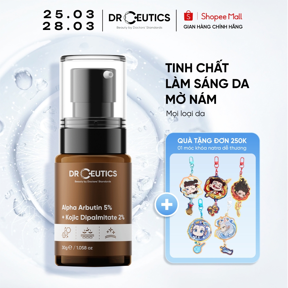 DrCeutics Tinh Chất Alpha Arbutin Làm Sáng Da Mờ Nám Alpha Arbutin 5% Và Kojic Dipalmitate 2%