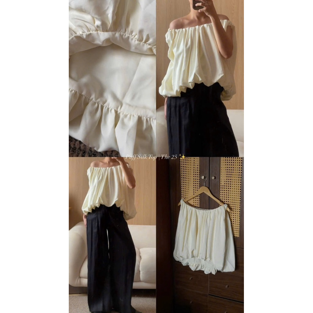 𝐀𝐁𝐎𝐔𝐓 𝐌𝐎𝐎𝐍 Áo bí trễ vai bồng