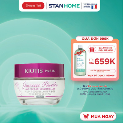 [Hạn 02/2027] Kem dưỡng ngày giảm nhăn,trắng sáng và trẻ hóa da Soin Velouté Anti-RidesTousTypesdePeaux -Jour 50ml