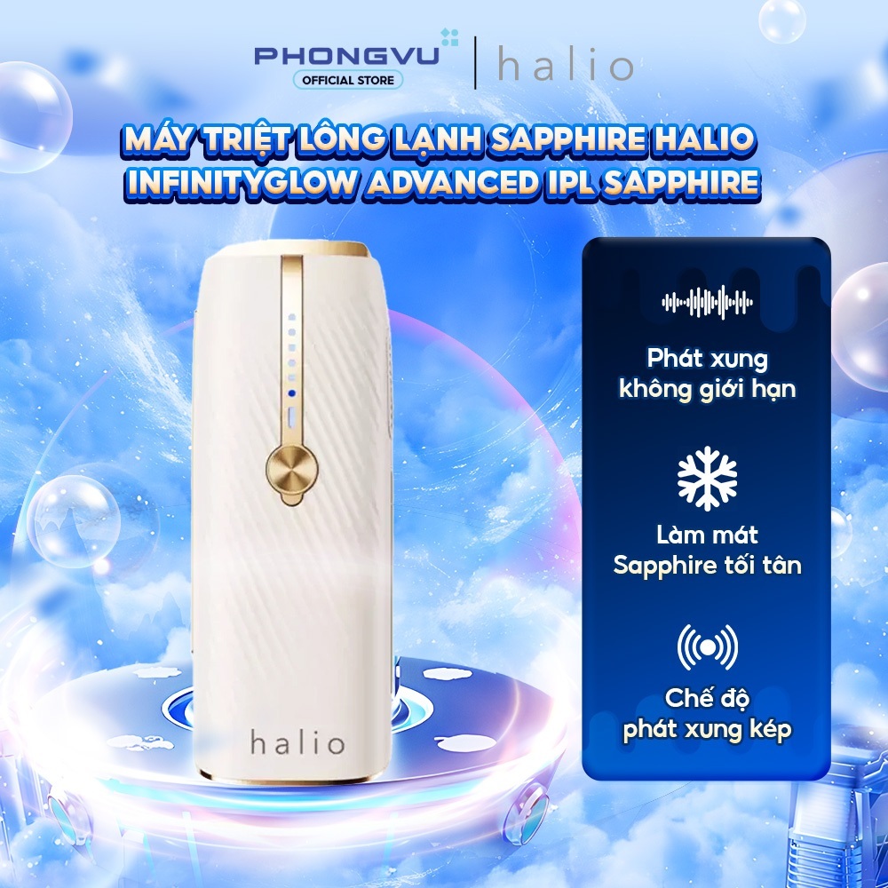[SP] Máy triệt lông lạnh Halio InfinityGlow Advanced IPL