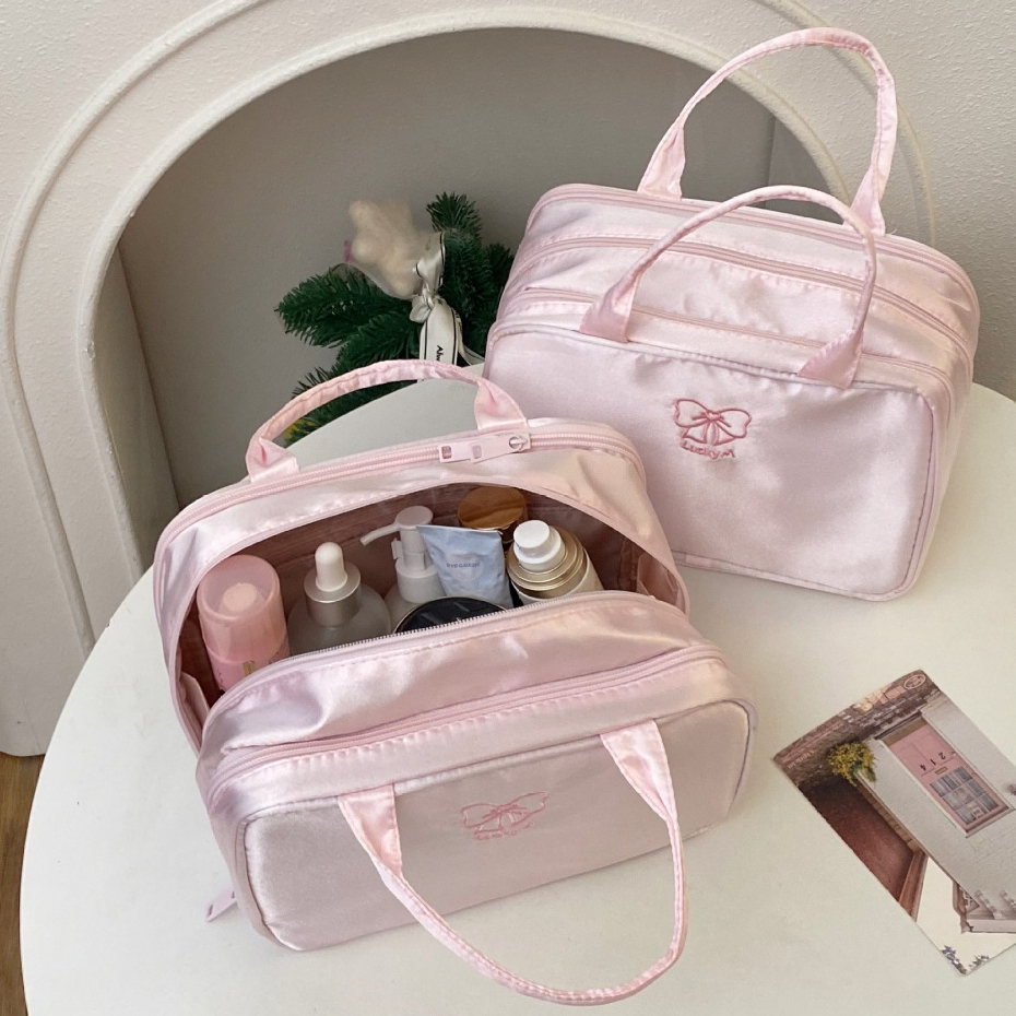 TÚI ĐỰNG MỸ PHẨM CAO CẤP NHỎ GỌN MÀ SIÊU TIỆN LỢI_Túi đựng mỹ phẩm thiết kế nhỏ gọn nhiều ngăn đa nă