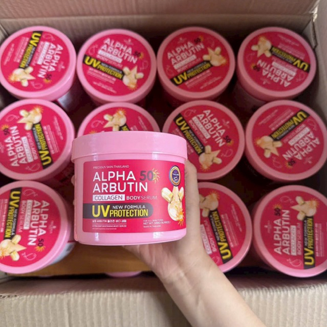 Kem body dưỡng trắng Alpha Arbutin Thái Lan 500ml body serum alpha arbutin