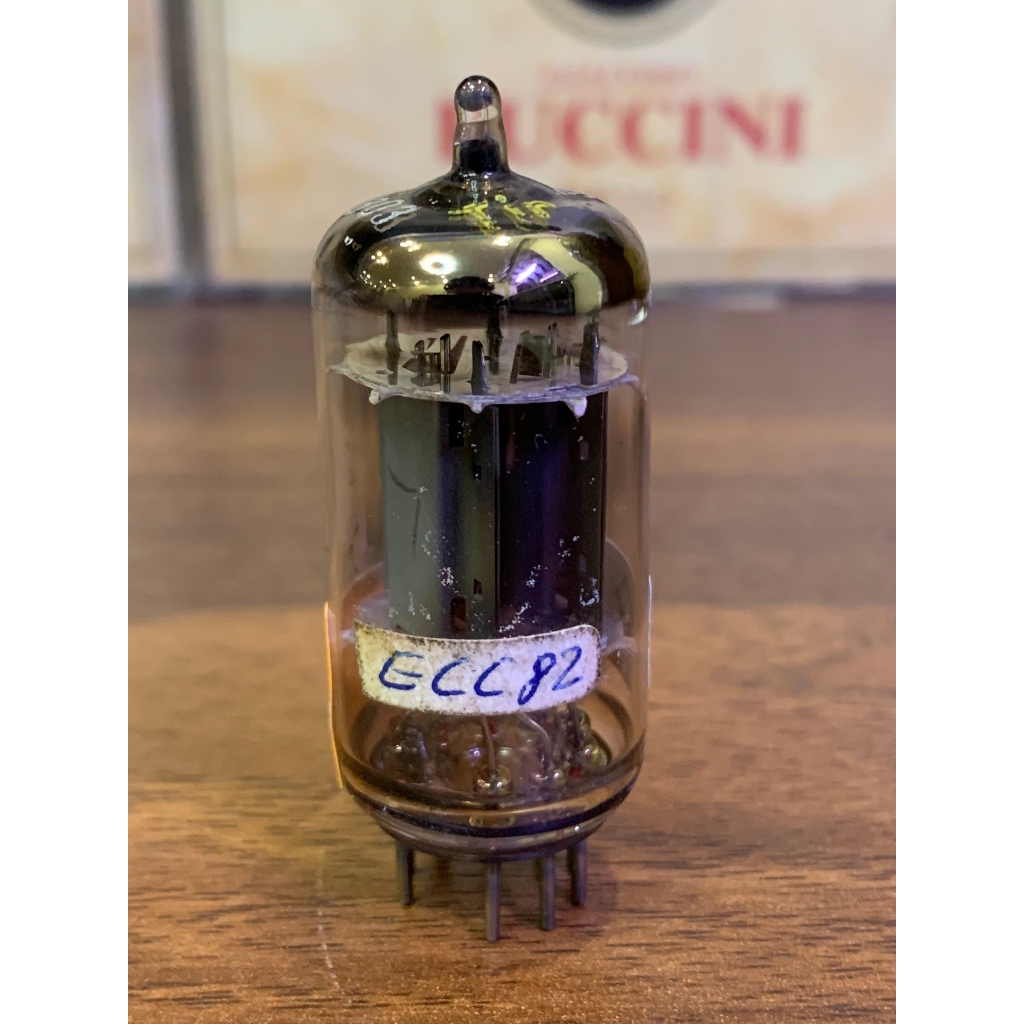 Bóng đèn Ecc82/12au7 - Telefunken - Logo đáy <> - Made in Đức - Test good trên TV7