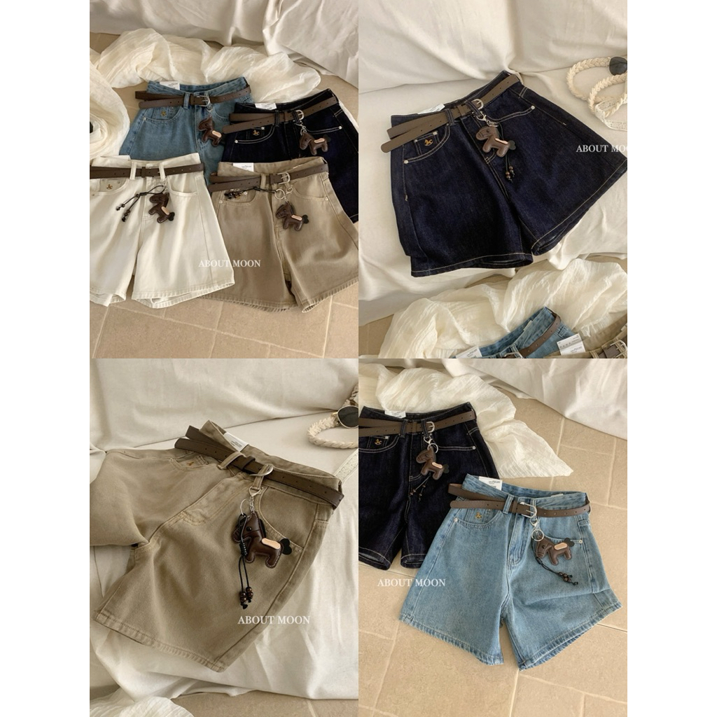 𝐀𝐁𝐎𝐔𝐓 𝐌𝐎𝐎𝐍 Short lửng kèm đai + tag em ngựa