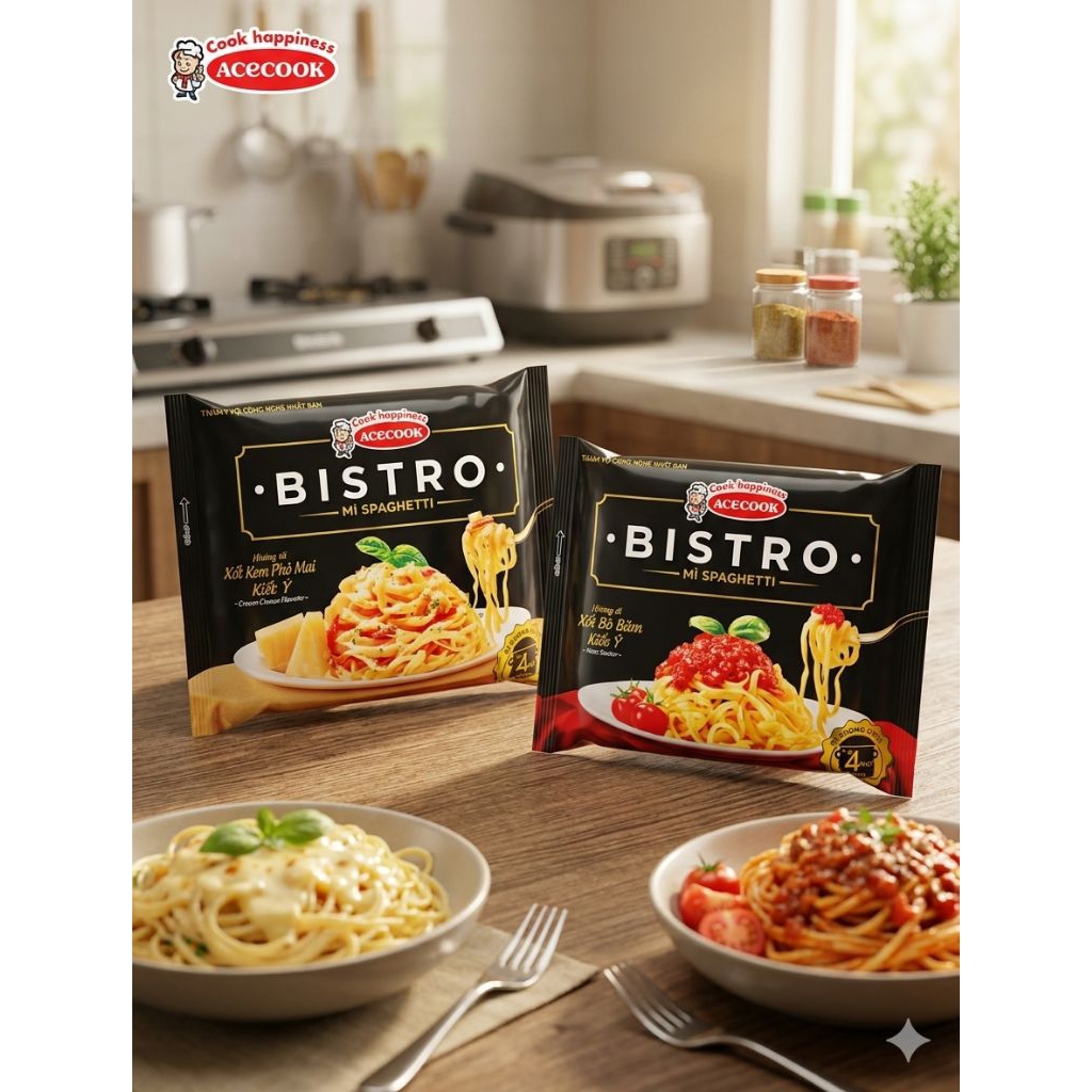 Mì Bistro Spaghetti phô mai/bò bằm 100g