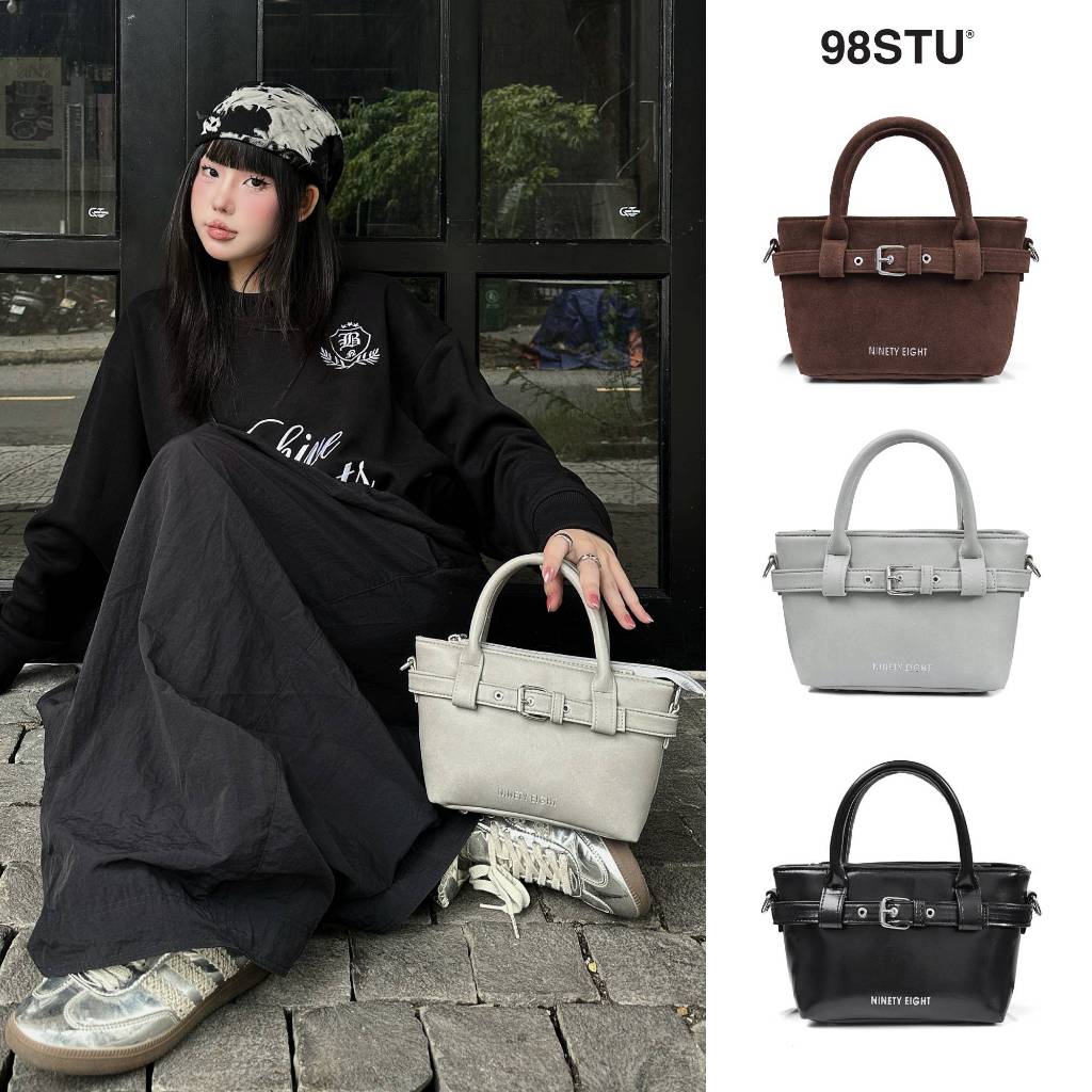 Túi Đeo Chéo Beltline 98stu Local Brand Size Mini Đựng Vừa Điện Thoại Da PU cao cấp