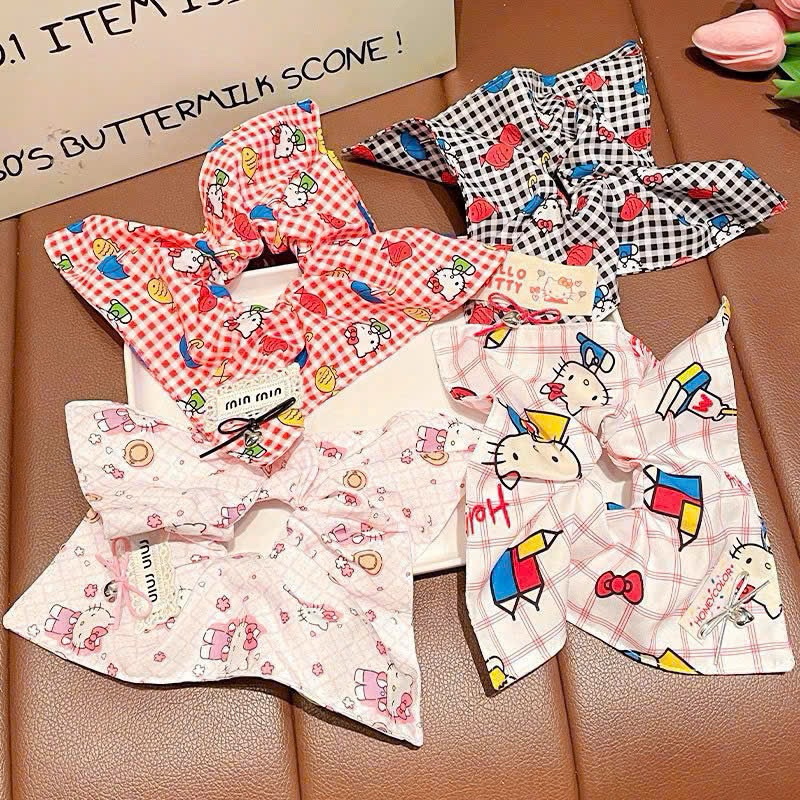Scrunchies , cột tóc VUÔNG HELLO KITTY