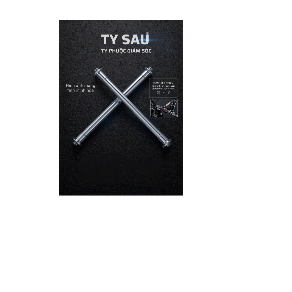 Ty giảm sóc sau xe nhóm 2: VISION, NOVO LX, TAURUS, ABLET125, WRS, WRS 110, LEAD, AB110