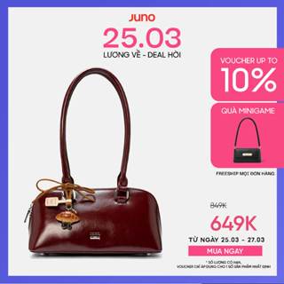 Túi Xách Nữ Thời Trang JUNO Cỡ Trung Trang Trí Charm Croissant TXT323