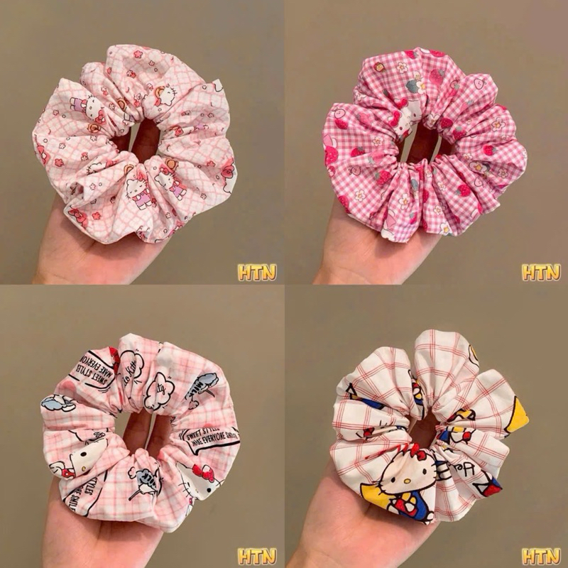 Scrunchies , cột tóc mèo HELLO KITTY