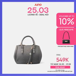 Túi Xách Nữ Thời Trang JUNO Cỡ Nhỏ Tay Cầm Nơ Phối Charm TXN973