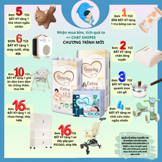 [CHƯƠNG TRÌNH MỚI] Tã/bỉm quần dán Gooby Premium size M32/L28/XL26/XXL24 chống tràn hiệu quả cho bé từ 6-24kg MECAHEO