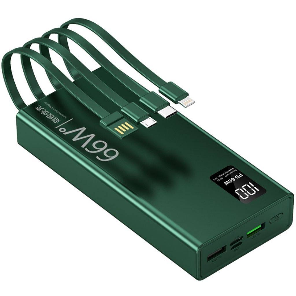 Box Vỏ Mạch Sạc Dự Phòng Kèm 4 Dây Cáp Sạc Lắp 2 Cell Pin Lipo 1260110 20000mAh