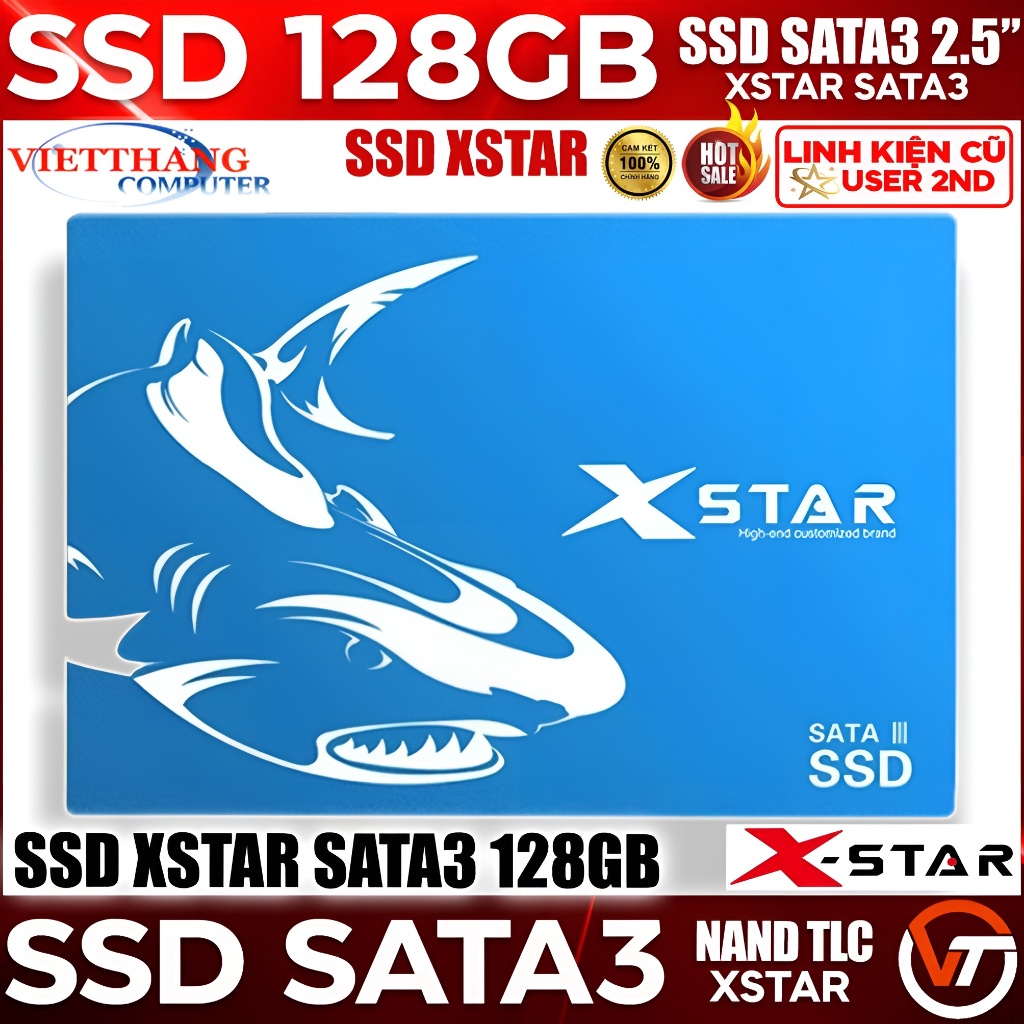 Ổ cứng SSD Xstar 128GB 2.5-Inch SATA 3 Good 100% Vỏ Kim Loại đã qua sử dụng còn đẹp ( Cũ - 2nd )