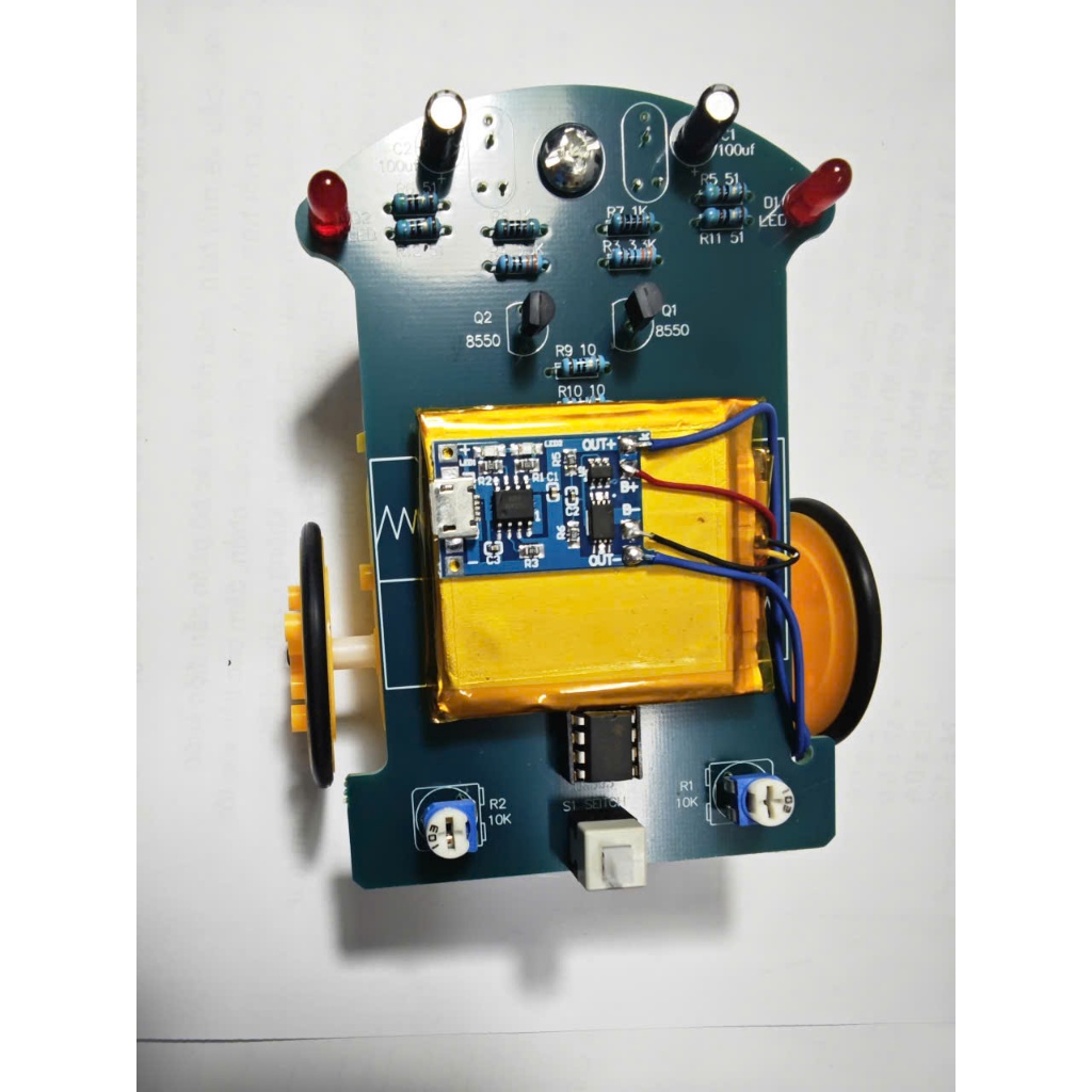 Xe Robot Dò Line DIY Thông Minh – Tự Lắp Ráp, Bám Vạch dò line, Kit STEM Học Tập
