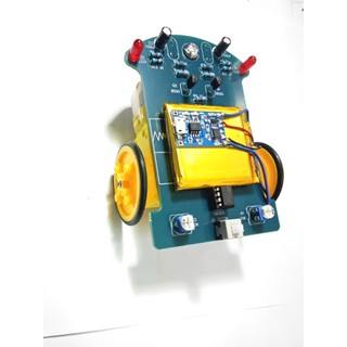 Xe Robot Dò Line DIY Thông Minh – Tự Lắp Ráp, Bám Vạch dò line, Kit STEM Học Tập