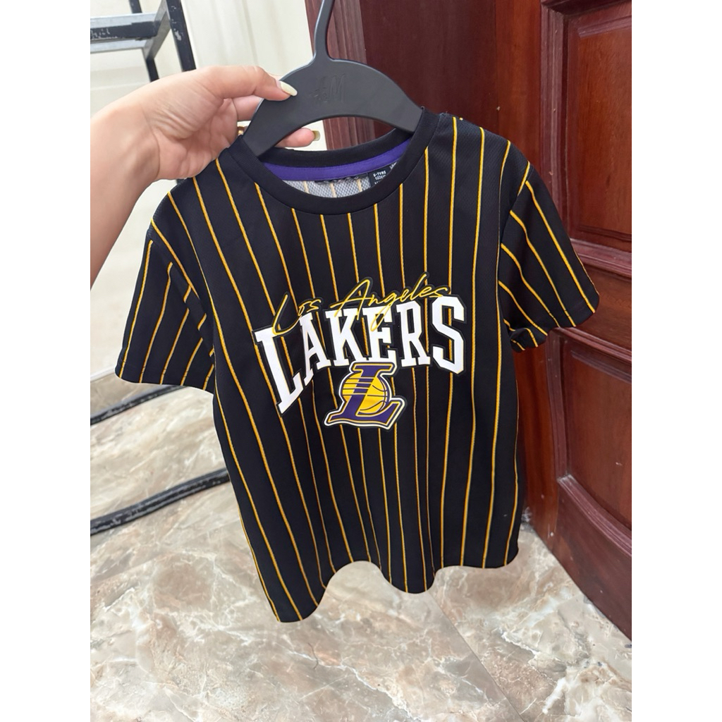 Áo Phông LAKERS 23 Kẻ Đen PR
