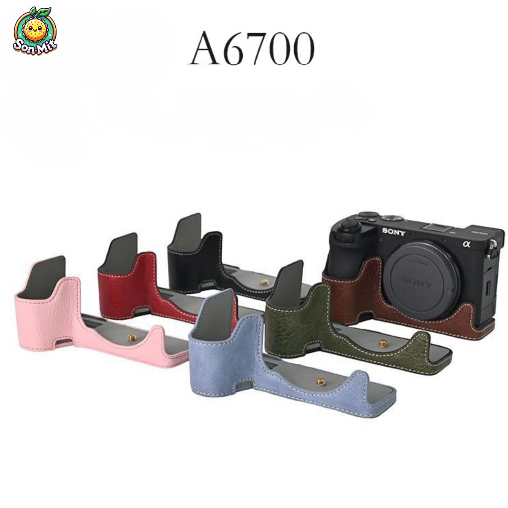 [SẴN HN] Case Ốp da PU Bảo Vệ Vỏ Cho Máy Ảnh Sony A6700