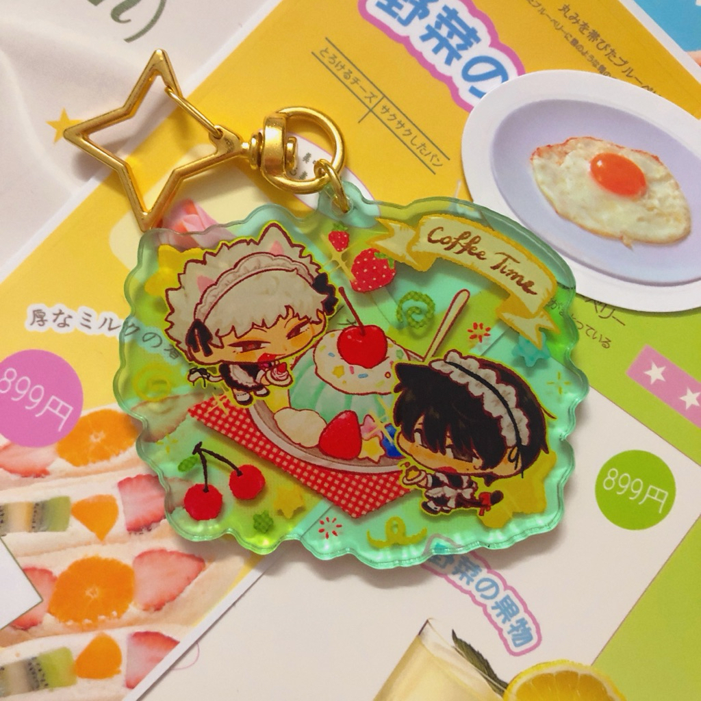 Mùa hè Hikaru chết - Móc khoá 7cm hai chàng hầu gái đáng yêu