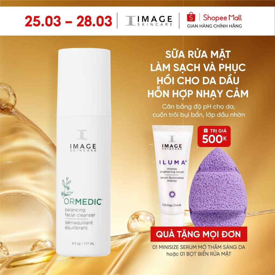 Sữa rửa mặt cân bằng da IMAGE Skincare ORMEDIC Balancing Facial Cleanser - 177ml