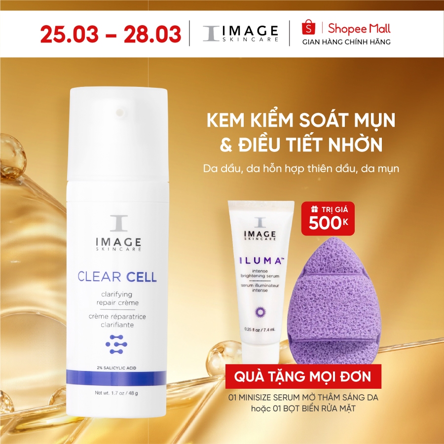 Sữa rửa mặt da nhờn se khít chân lông Image Clear Cell Salicylic Gel Cleanser 177ml
