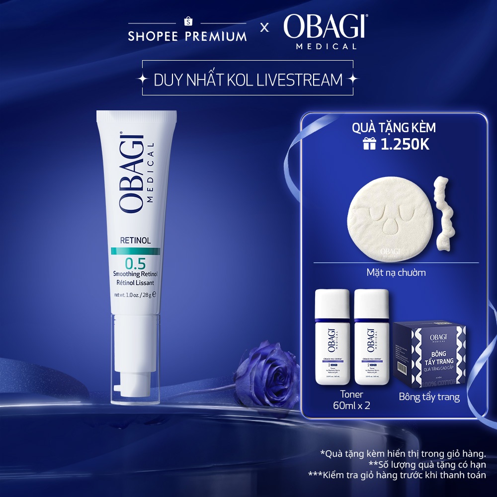 [Exclusive KOL] Kem Ngừa Lão Hóa & Tái Tạo Da Obagi Retinol 0.5 28g