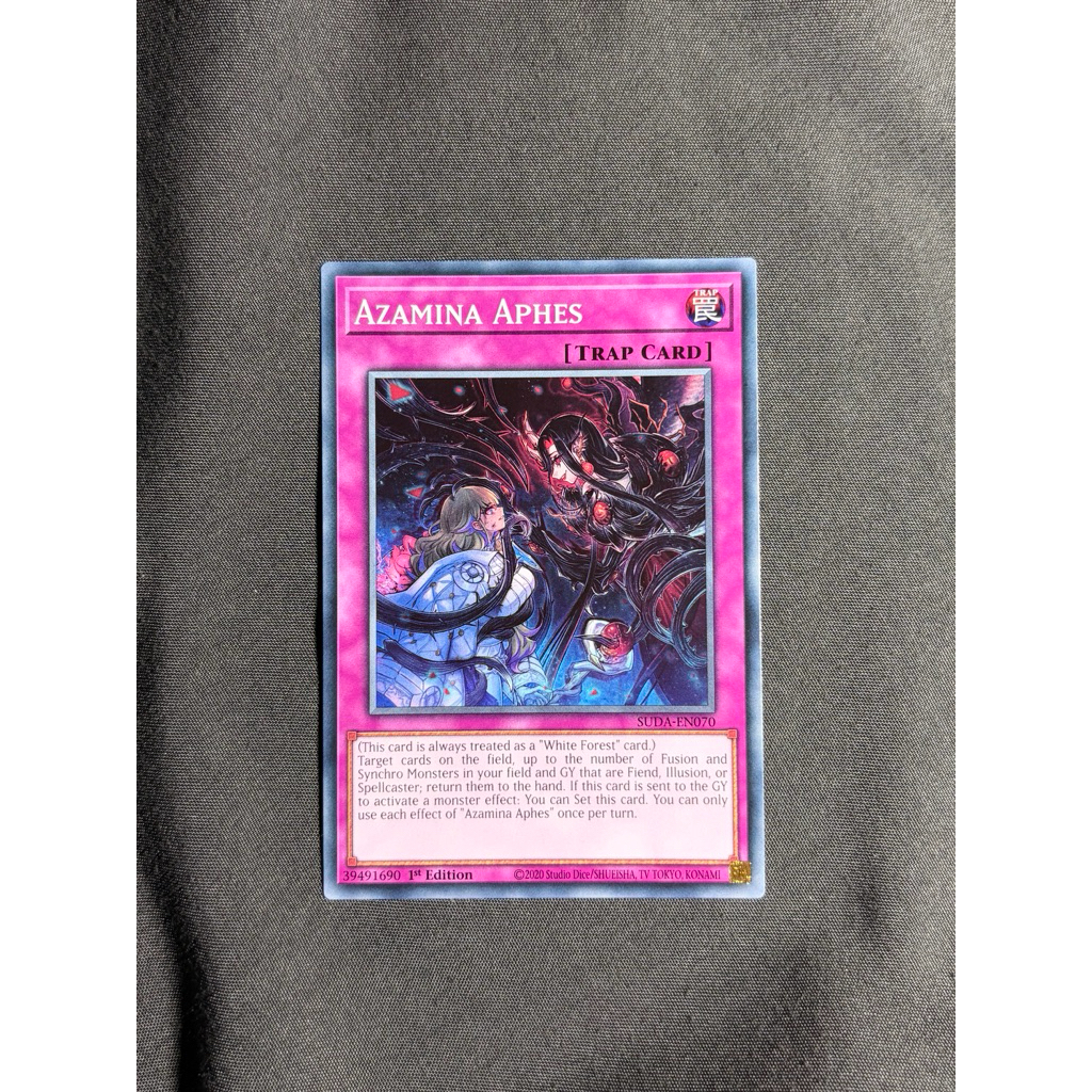 [Yugioh Sky Shop] 1 lá thẻ bài"Azamina Aphes" - SUDA-EN070 - Foil Common - UK chính hãng