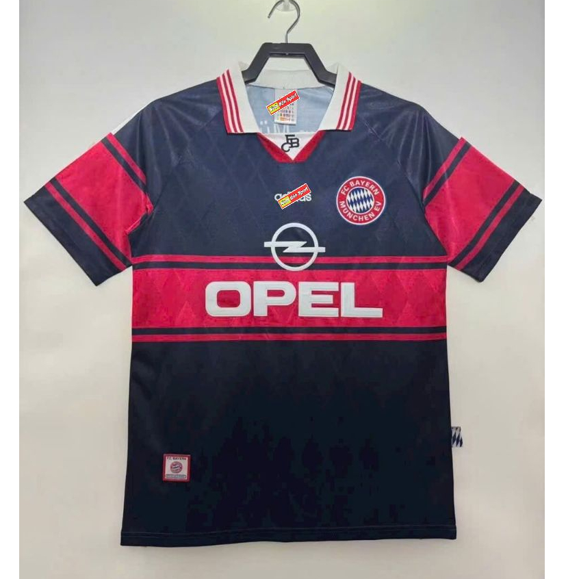 Retro.Bayern Munich 98/99 - Áo Bóng Đá RETRO CLASSlC hàng Thái cao cấp - RETRO BAYERN Xanh Than
