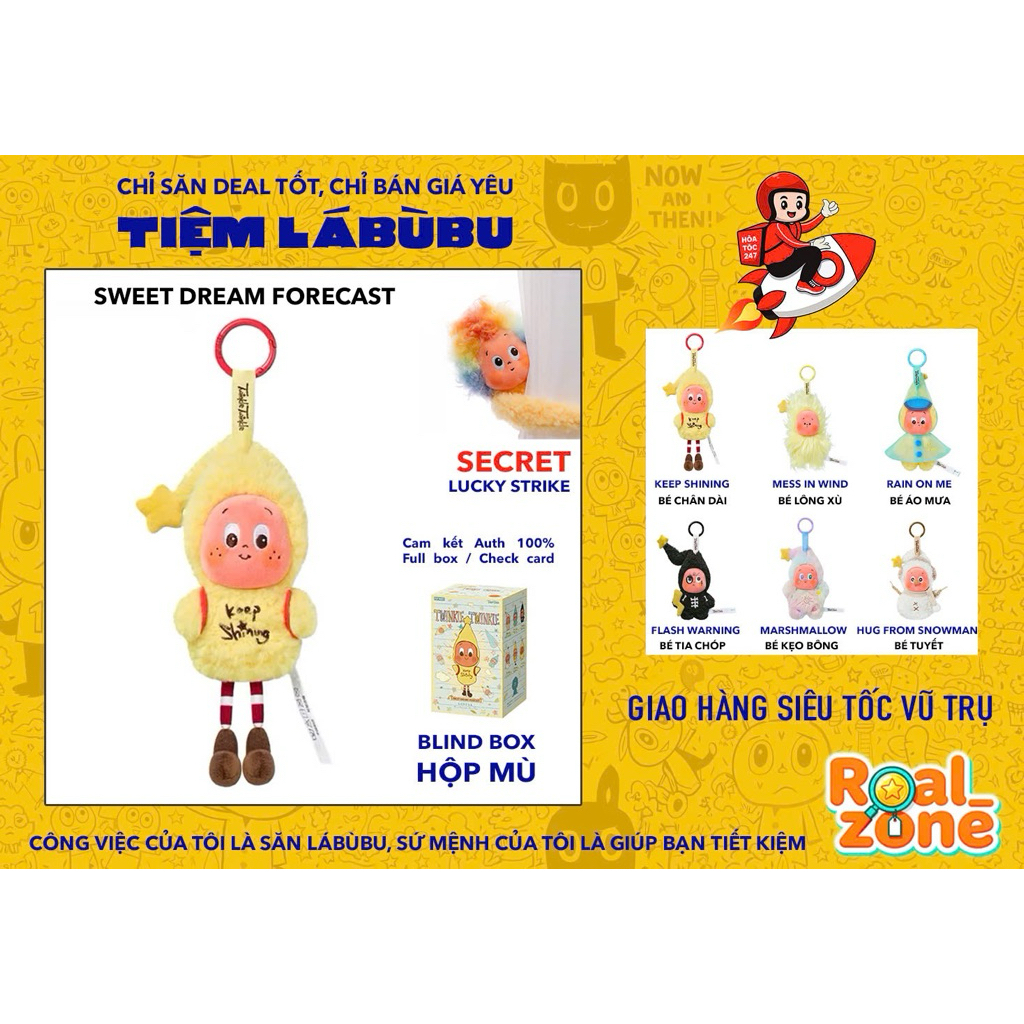 POP MART Twinkle Twinkle Sweet Dreams Forecast Series-Plush Pendant Blind Box