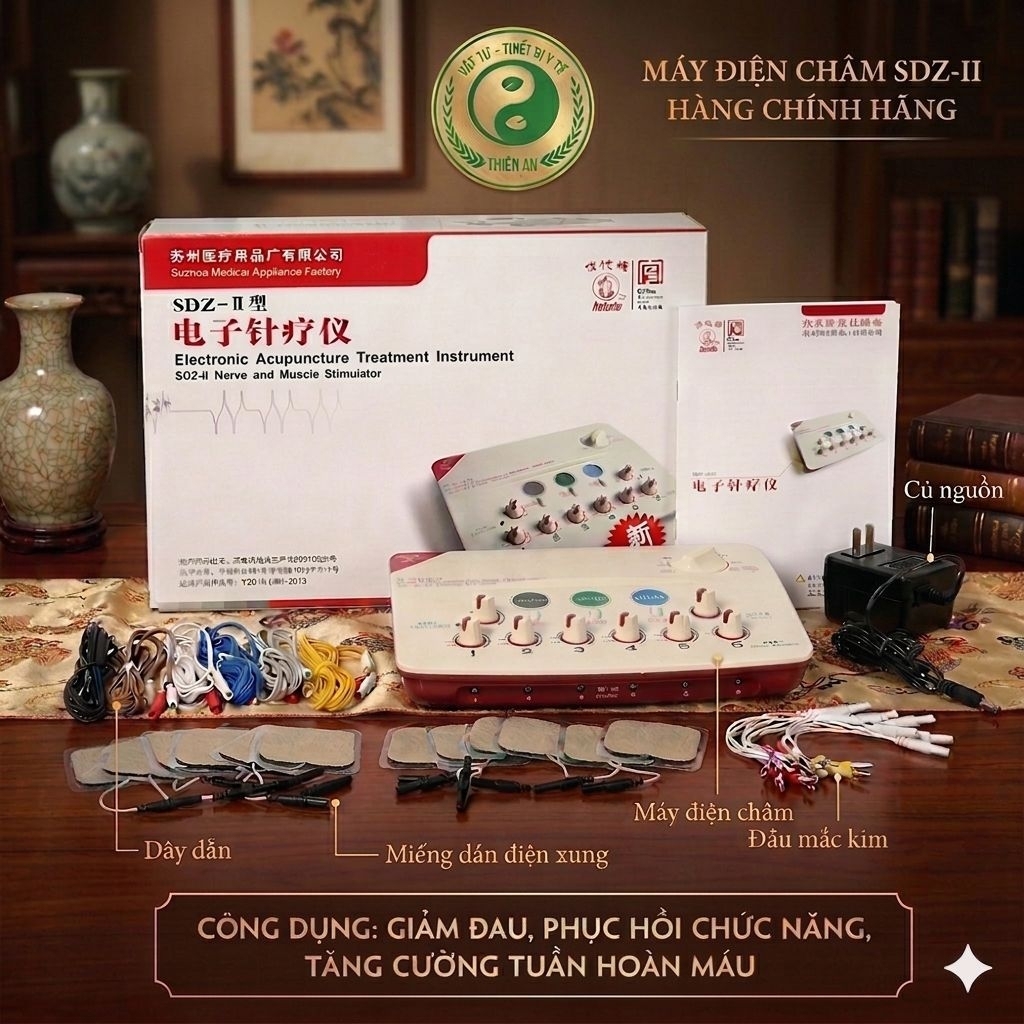 Máy điện châm- điện xung Hoa Đà SDZ II [ HÀNG NHẬP KHẨU- HỖ TRỢ VAT ]