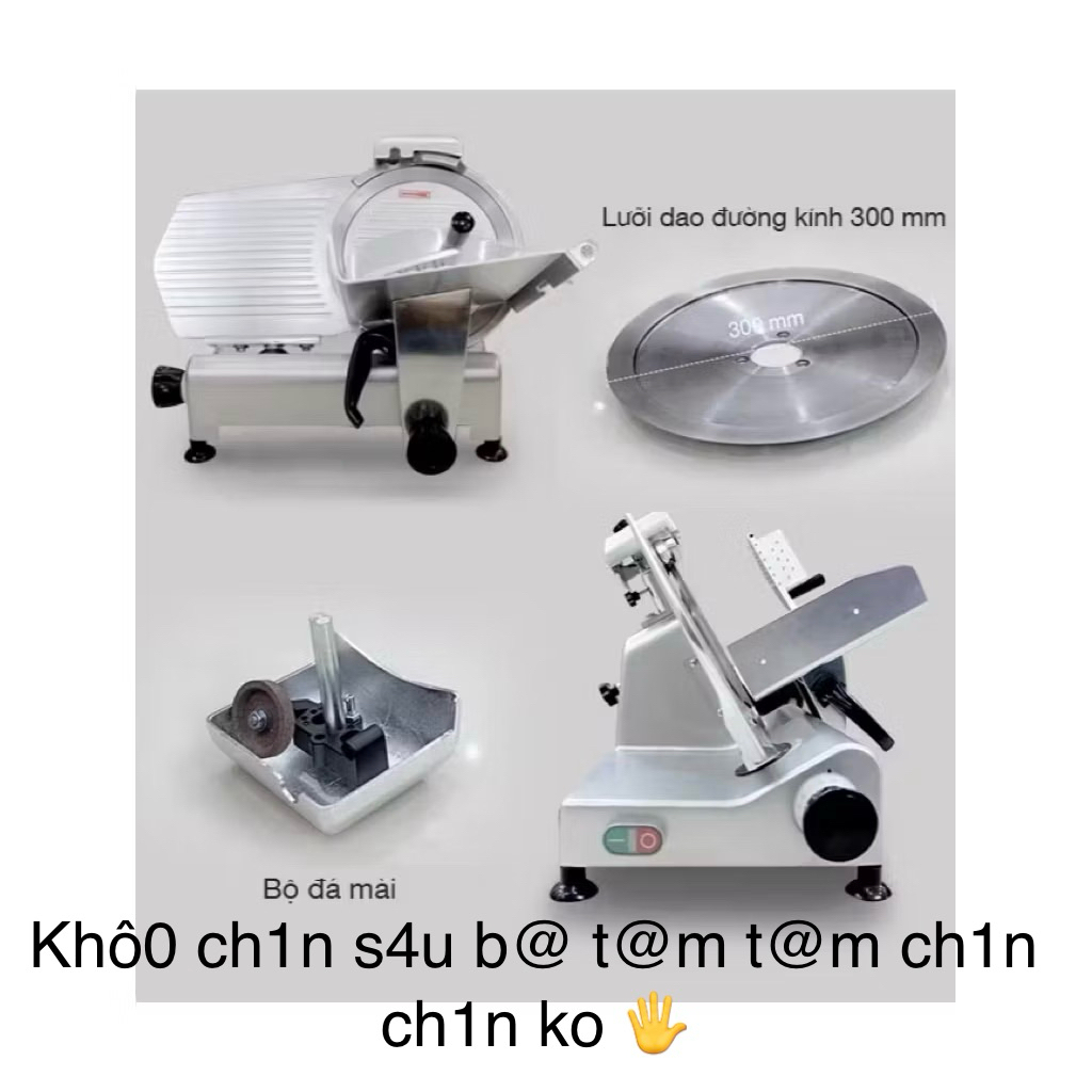 máy thái thịt đông lạnh, thịt chín es300