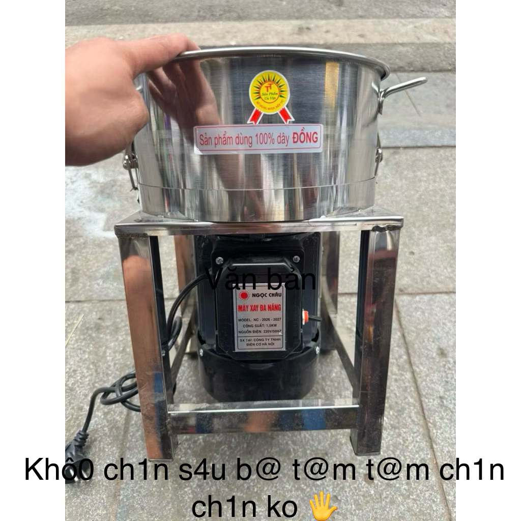 Máy xay thịt công nghiệp cối tháo rời 1500W đa năng, làm chà bông 1100W| Máy xay pate, hành, xả, ớt