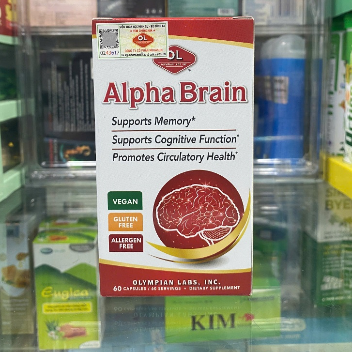 Viên bổ não Alpha Brain Oympian Labs 60 viên