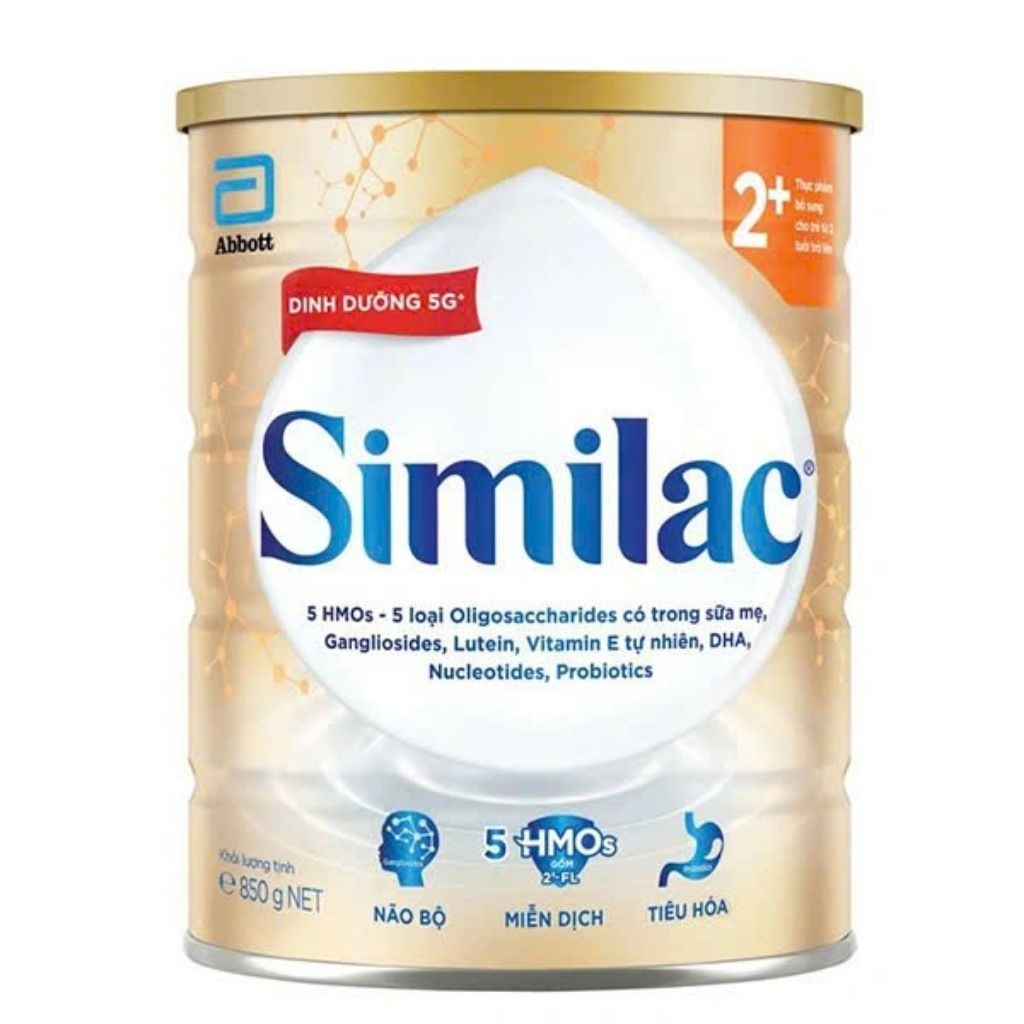Sữa Similac 5G 2+ lon 850g