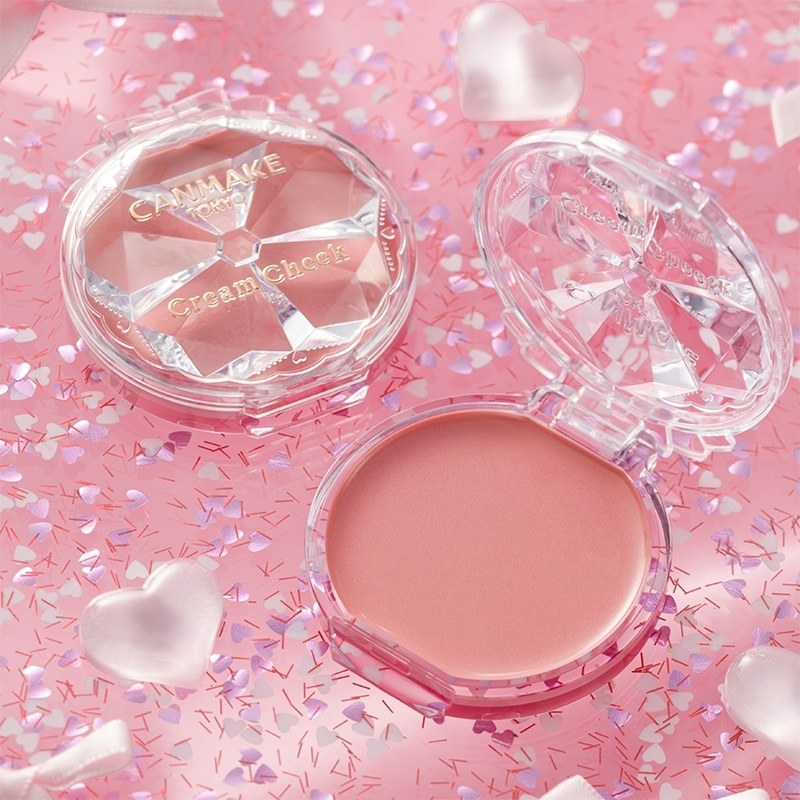 ~NEW 2026~ Canmake Cream Cheek - Cheek Blush, Glossy, Healthy Glow, Long-lasting, Milky Peach