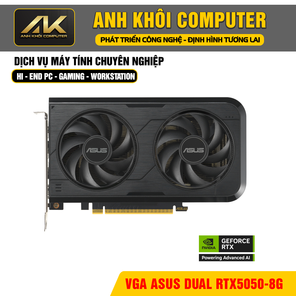 Card màn hình Asus Dual RTX 5050 8GB