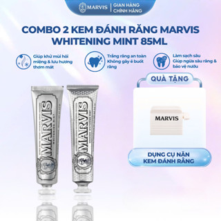 Combo 2 Kem Đánh Răng Marvis Classic 75ml - Làm Sạch Răng, Giữ Hơi Thở Thơm Mát