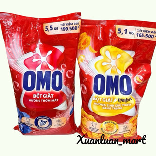 Bột giặt tay omo 5,5kg/5,1kg hương comfort
