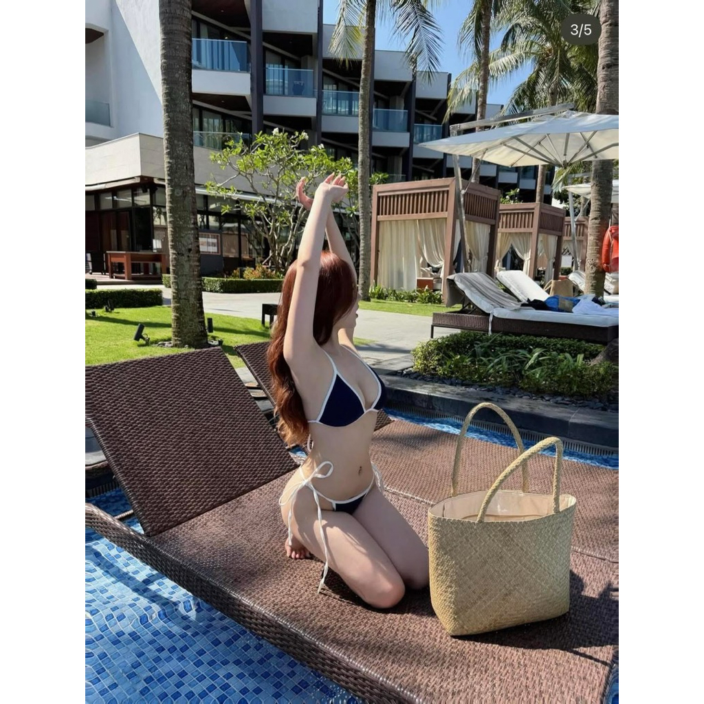 Bikini áo tắm hai mảnh bassi viền  sang chảnh cao cấp | BigBuy360 - bigbuy360.vn
