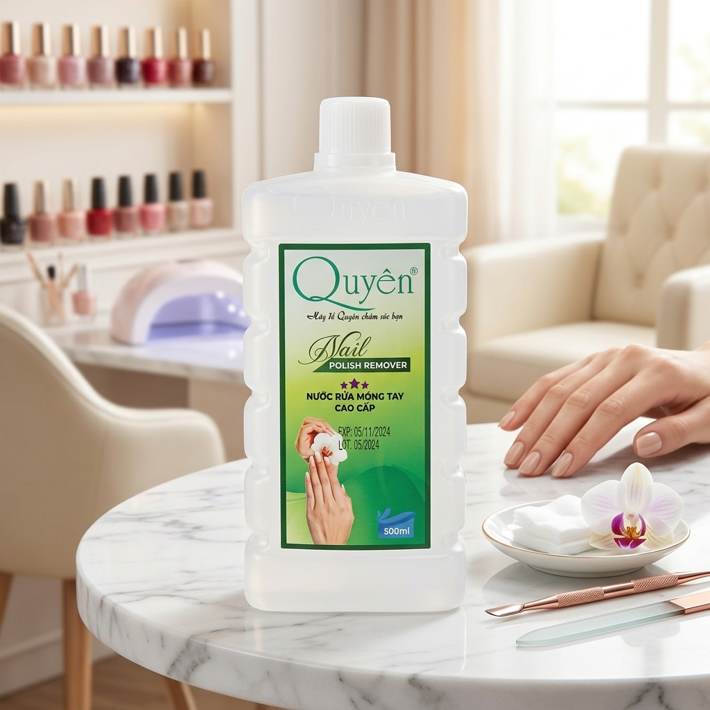 Nước Rửa Móng Tay Acetone Quyên Tẩy Sơn Nhanh Sạch Chính Hãng